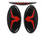 Empire Vents Mask Logo Set & Retainers - Red (22166)