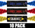 Enola Gaye Burst Smoke Grenade 10 Pack - Colombia (Blue/Red/Yellow)