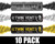 Enola Gaye Burst Smoke Grenade 10 Pack - Pittsburgh Football (Black/Yellow/White)