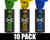 Enola Gaye EG18X Military Smoke Grenade 10 Pack - Brazil (Blue/Green/Yellow)