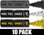 Enola Gaye Wire Pull Smoke Grenade 10 Pack - Pittsburgh Football (Black/Yellow/White)