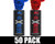 Enola Gaye EG18X Military Smoke Grenade 50 Pack - Optimus (Red/Blue)