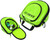 Exalt V3 Universal Carbon Lens Case - Lime/Lime