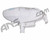 Halo TSA Backman Shell - Left Side - Clear (38883)