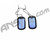 HK Army Dog Tags - Blue