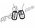 HK Army Dog Tags - Silver