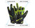 HK Army Hardline Armored Half Finger Paintball Gloves - Energy