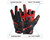 HK Army Hardline Armored Half Finger Paintball Gloves - Fire