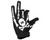 HK Army Bones Paintball Gloves - Black/White
