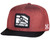 HK Army Clip Snap Back Hat - Black/Burgundy