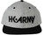 HK Army Snap Back Typeface Hat - Slate/Black