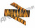HK Army Headband - Jagged Orange