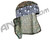 HK Army Hostilewear Headwrap - Gray Skulls/Forest Skull Mesh
