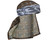 HK Army Hostilewear Headwrap - Gray Snakes/Tan Skull Mesh