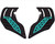 HK Army KLR Foam Soft Ears - Neon Teal