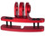 HK Army Universal Action Sports Goggle Camera Mount - Red