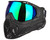 HK Army SLR Paintball Mask - Quest (Black/Black w/ Aurora Green Lens)