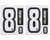 HK Army Number Sticker Pack - 8
