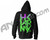 HK Army Dusk Zip-Up Hooded Sweatshirt - Black/Green/Pink