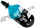 HK Army Aerolite "Extra Lite" Air System w/ Standard Regulator - 68/4500 - Off Break Drip Black/Turquoise