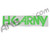 HK Army Typeface Car Sticker - Green