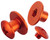 JT Anodized Aluminum Rivet Kit - 1 Complete Goggle Set - Orange