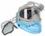 Jt ProFlex Thermal Paintball Mask - 2.0 Limited Edition Blue/Silver w/ Silver Visor