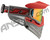 JT Pro-Flex Thermal Paintball Mask - Red/Gray
