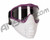 JT ProFlex Thermal Paintball Mask w/ Clear Lens - Purple w/ White/White Bottoms