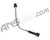 Kingman Spyder Bottomline ASA Kit w/ 8 1/2" Steel Braided Hose (Off Set Holes) - Black