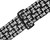 KM Paintball Universal JT Goggle Strap - 09 Da Strap Black White