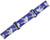 KM Paintball Universal JT Goggle Strap - 09 Purple/Silver Stripper