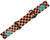 KM Paintball Goggle Strap - Checkered Black/Orange-1654548293