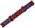 KM Paintball Goggle Strap - Checkered Black/Red