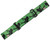 KM Paintball Universal JT Goggle Strap - Green Stripper