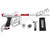 MacDev Clone GT Paintball Gun - Silver/Red