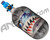Ninja Lite Carbon Fiber Air Tank - 68/4500 w/ Pro V2 Ultralite Regulator - SE Warhawk Arctic (Grey)
