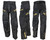 Pbrack Flow Full Paintball Pants - Black/Gold w/ Black Knee Pads