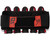 Pinokio 5+8 Paintball Harness - Black/Red