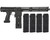 Planet Eclipse EMEK MG100 (PAL Enabled) Mag Fed Paintball Gun - Black w/ 4 Additional (20 Round) Magazines