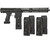 Planet Eclipse EMEK EMF100 (PAL Enabled) Mag Fed Paintball Gun w/ 4 Pack CF20 Magazines - Black