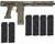 Planet Eclipse EMEK EMF100 (PAL Enabled) Mag Fed Paintball Gun - HDE Earth w/ 6 Additional (20 Round) Magazines