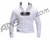 Planet Eclipse Men's B2 Zip Up Hooded Sweatshirt - White