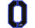 Push Division Velcro Number Patch #0 - Blue