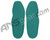 Sof Shoe Soles - Sport - Green  7-8 1/2