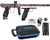 SP Shocker AMP Electronic Paintball Gun w/ Black Mechanical Frame - Polished Acid Wash Grey w/ Purple Splash