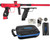 SP Shocker AMP Electronic Paintball Gun w/ Black Mechanical Frame - Red/Black
