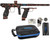 SP Shocker AMP Electronic Paintball Gun w/ Matching Mechanical Frame - Polished Black w/ Copper Splash