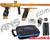 SP Shocker AMP Electronic Paintball Gun w/ Matching Mechanical Frame - Orange w/ Teal Splash