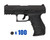 T4E .43 Cal Bravo Training Pistol Paintball Package Kit - Walther PPQ M2 LE - Black